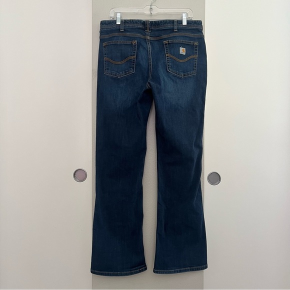 Carhartt Women’s Workwear Utility Jeans – Relaxed Fit Bootcut – Size 12 Regular - Picture 5 of 13